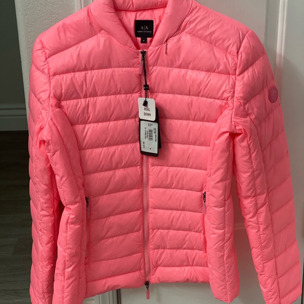 Brand New Armani Exchange Medium Hot Pink Jacket